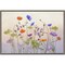 Poppy & Anemone (Flowers) by Catherine W. 23-in. W x 16-in. H. Canvas Wall Art Print Framed in Grey
